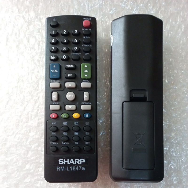 REMOTE REMOT TV SHARP AQUOS LED LCD RM -L1847