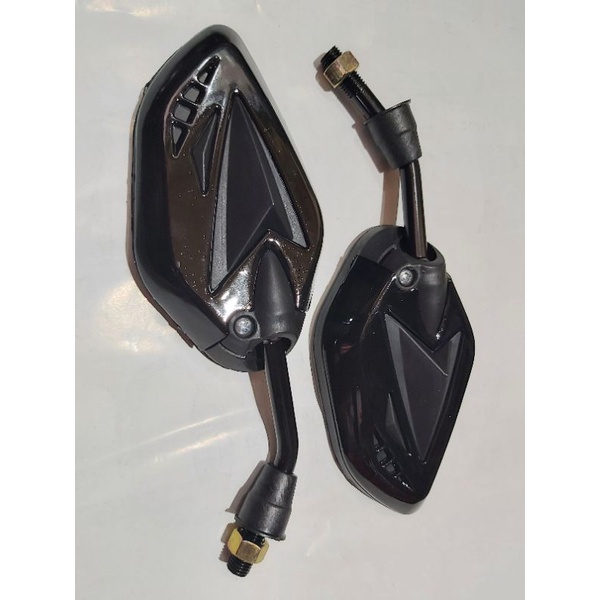 Spion warna Terano, spion motor variasi drat 14, Spion Warna Motif Tangkai Pendek