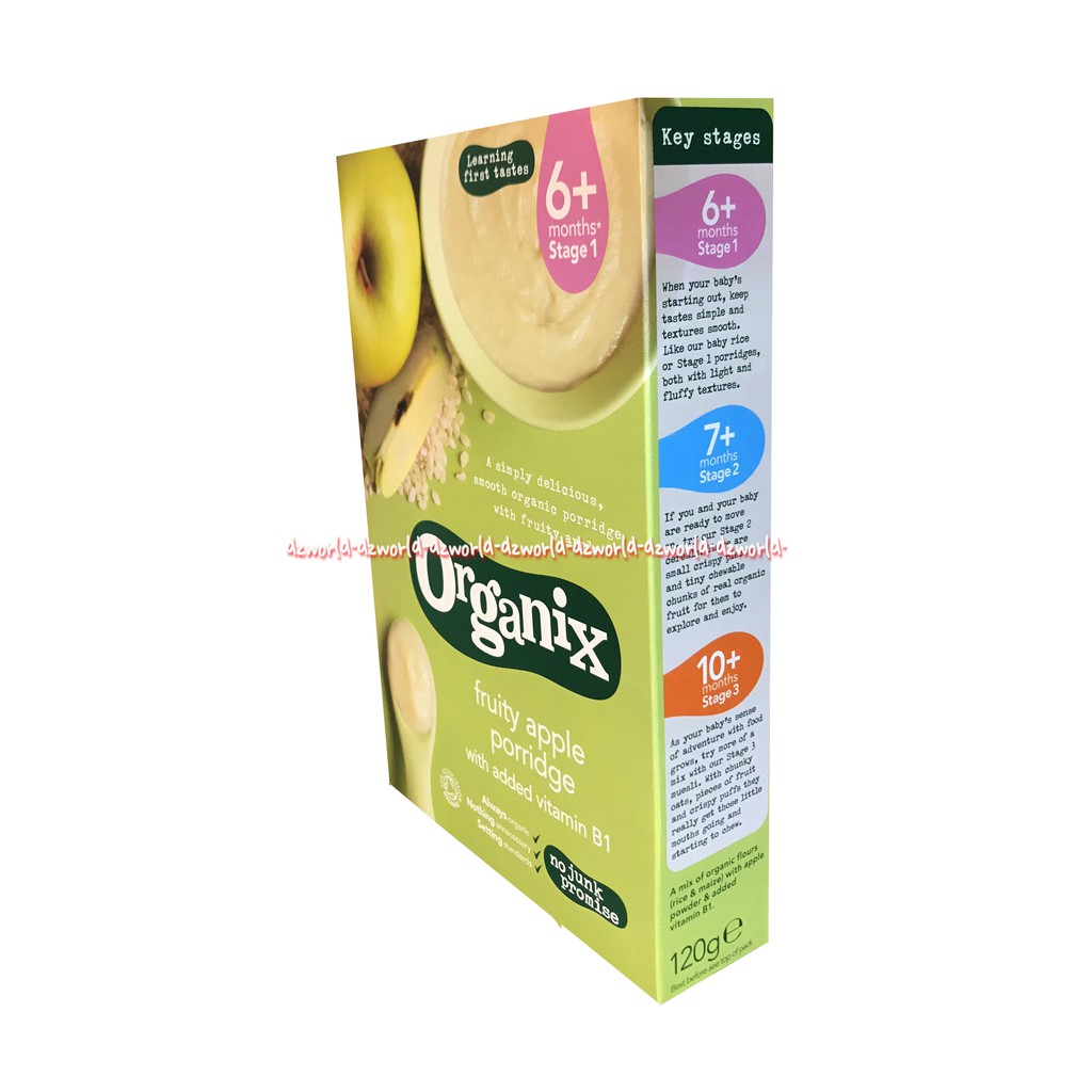 Organix Fruity Apple Porridge 120gr Bubur Organik