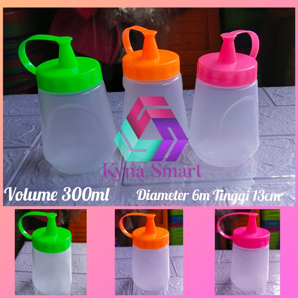 

GROSIR 6 PCS Botol / Tempat Kecap Saos Sambal Takuma 300ml