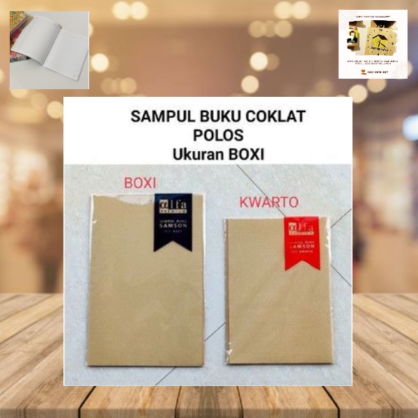 Jual Sampul Buku Kertas Dan Sampul Plastik Ukuran Kwarto Dan Boxi