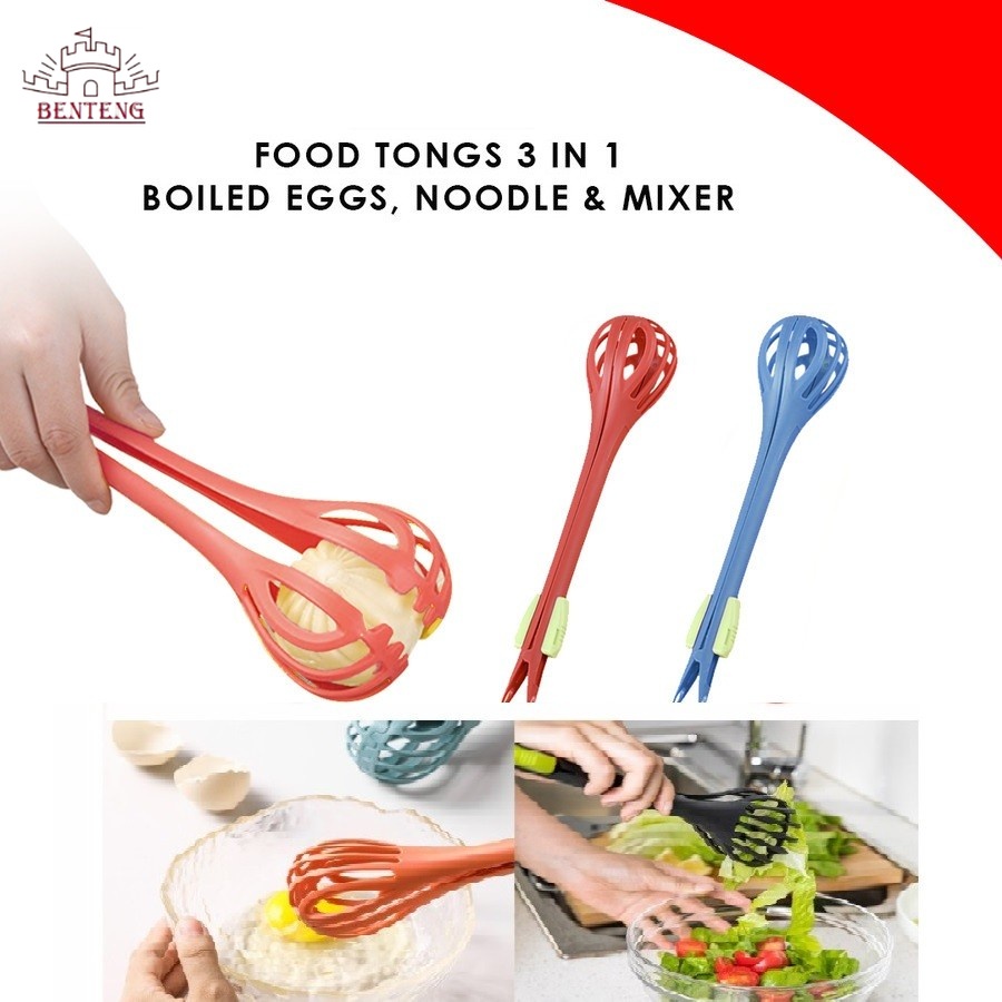 EB21 - Alat  Pengocok Telur dan Penjepit Telur 3 in 1- EGG Beater Baking