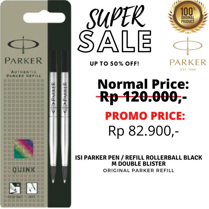 

isi Parker Pen / Refill Rollerball / Signpen Black M Double Blister