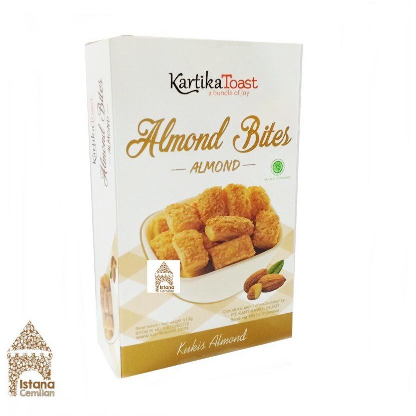 

WAE Kartika Toast ALMOND BITES Kukis by Kartika Sari 51,6 Gram Z6H (Diskon Promo)