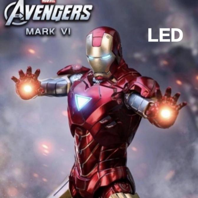 {{{{}}] ZD Toys Original Marvel Avengers Ironman 2 Iron man Mark 6 Figure