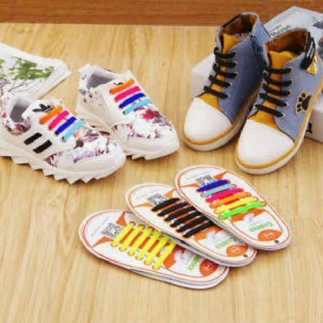 Coolnice Kids Tali Sepatu Original Karet Silikon Tali Sepatu Coolnice Original Anak Sepasang