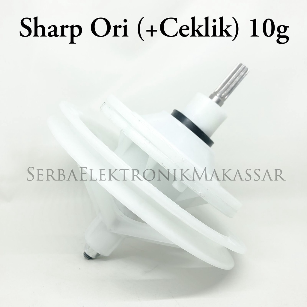 Gearbox Mesin Cuci Sharp Ori Ceklik 10Gigi Gear Box 10G Pully Besar