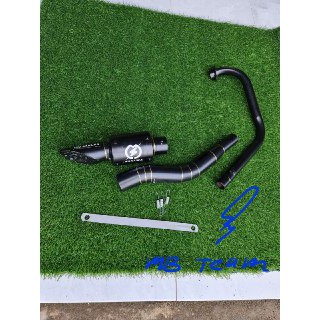 Knalpot racing gl pro-gl max r 15 sakura black matte