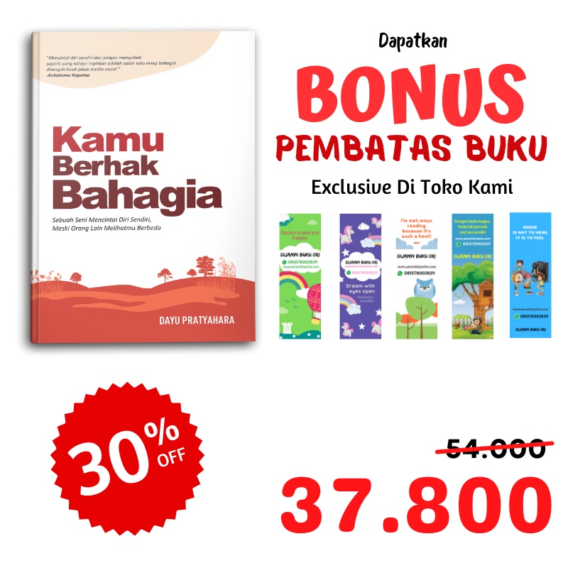Syalmahat Publishing Buku Motivasi Psikologi Kamu Berhak Bahagia Pengembangan Diri Self Improvement Inspirasi-6
