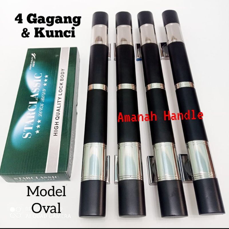 Fullset Lengkap kunci rumah Handle Pegangan Pintu Rumah 45 cm Oval