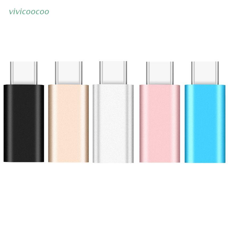 Vivi Adapter Konverter 8 Pin Lightning Female Ke Tipe-C Male Untuk Samsung S10 S9 S8 Note 9 8 Xiaomi 9 5 Mix 6 8 Oneplus 3 / 5 / 6 Huawei P9 P10 P20 P30 Mate 20 / 10 Android