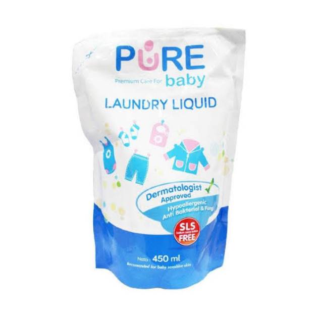 Jual PURE BABY Laundry Liquid Cleanser 450 ml Shopee Indonesia
