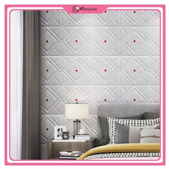 Monsoon - Wallpaper Dinding 3D FOAM Wallfoam / Wallpaper Foam / Sticker Dinding