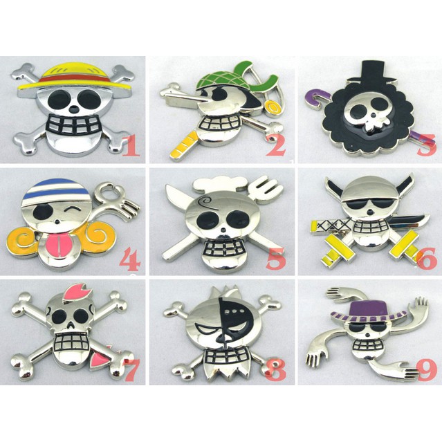 Metal Emblem ONE PIECE JOLLY ROGER