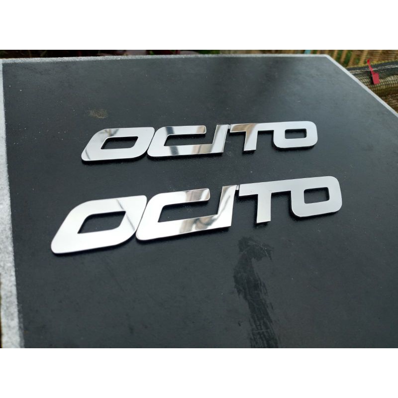 Emblem NMAX OCITO TIMBUL custom stainless