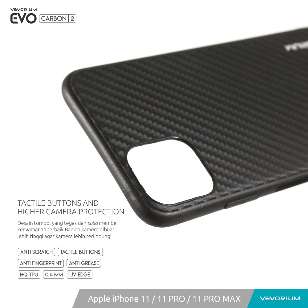 VEVORIUM EVO CARBON Apple iPhone 11 PRO MAX 11 PRO Softcase Soft Case