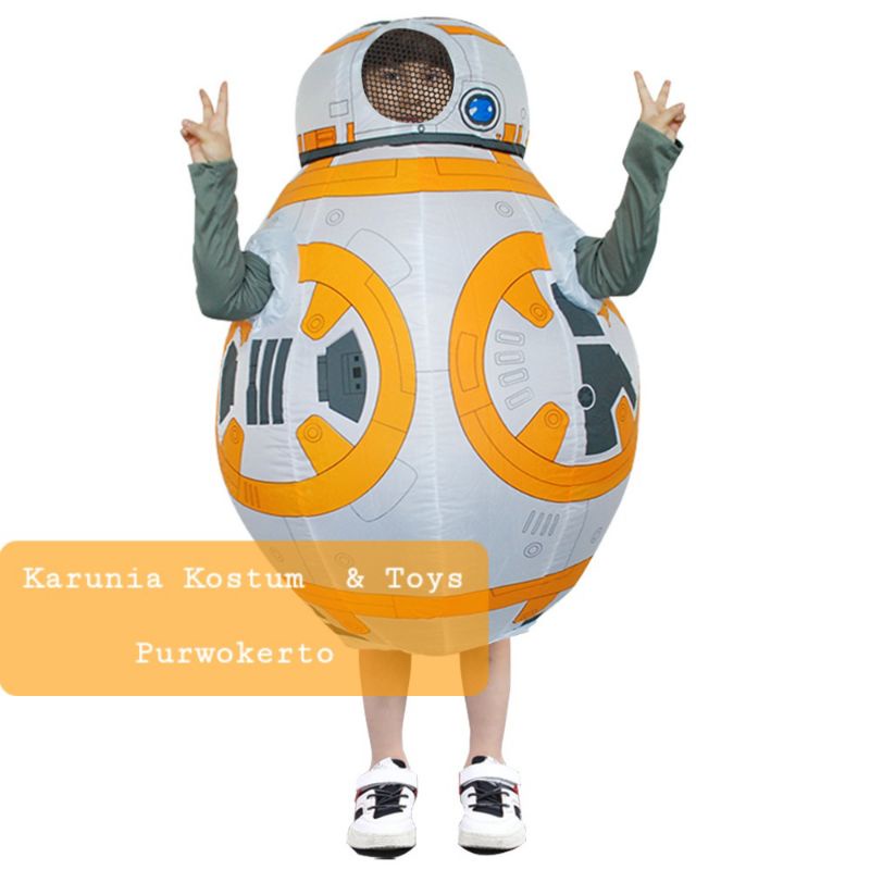 KOSTUM STAR WARS BB 8 DROID ROBOT ASTRONOT ANGKASA ROCKET HERO MOVIE FILM