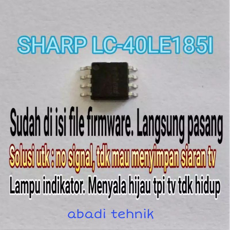 IC MEMORY EPROM FLASH TV LED SHARP LC40LE185i