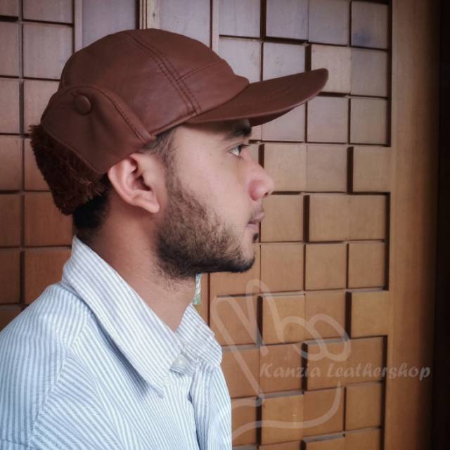 Topi Kulit Asli Buat Pria 100% Di Jamin Kulit Asli