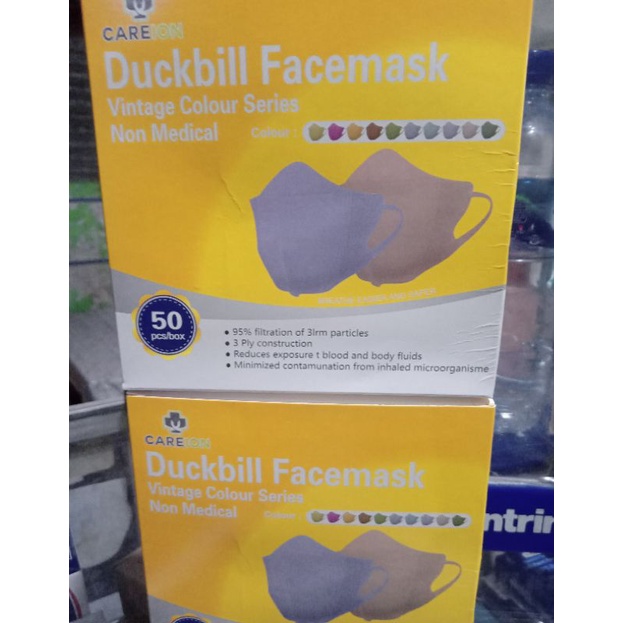 masker duckbill putih careion