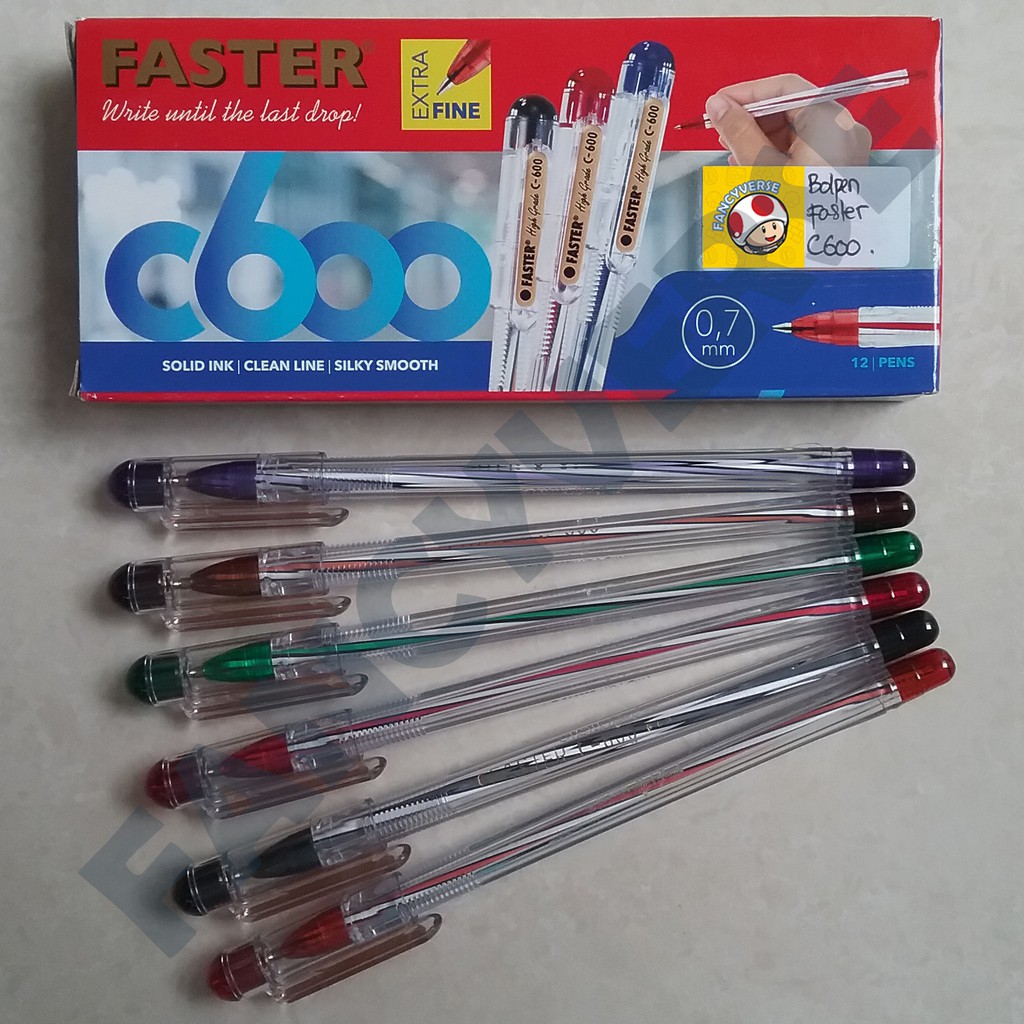 

Bolpen Faster C600 / Ballpoint Ball Pen Pulpen Pena