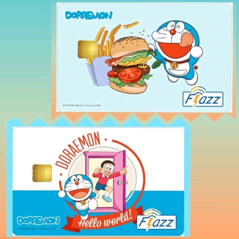 Flazz BCA Gen 2 /Gen2 - EDISI SPESIAL DORAEMON ORI /Like eTOLL eMONEY Tapcash or Brizzi