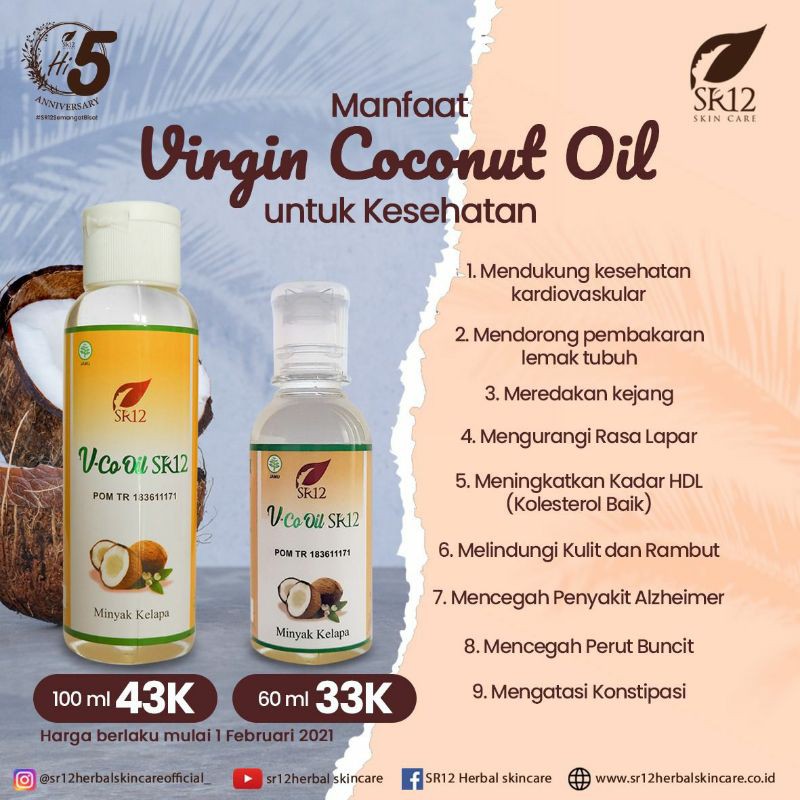 

VCO Virgin Coconut Oil SR12 || Minyak kelapa murni || VCO kapsul Imun Booster