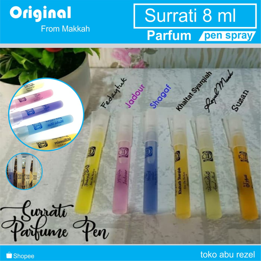 Parfum Surrati Pen Spray 8ml all Varian