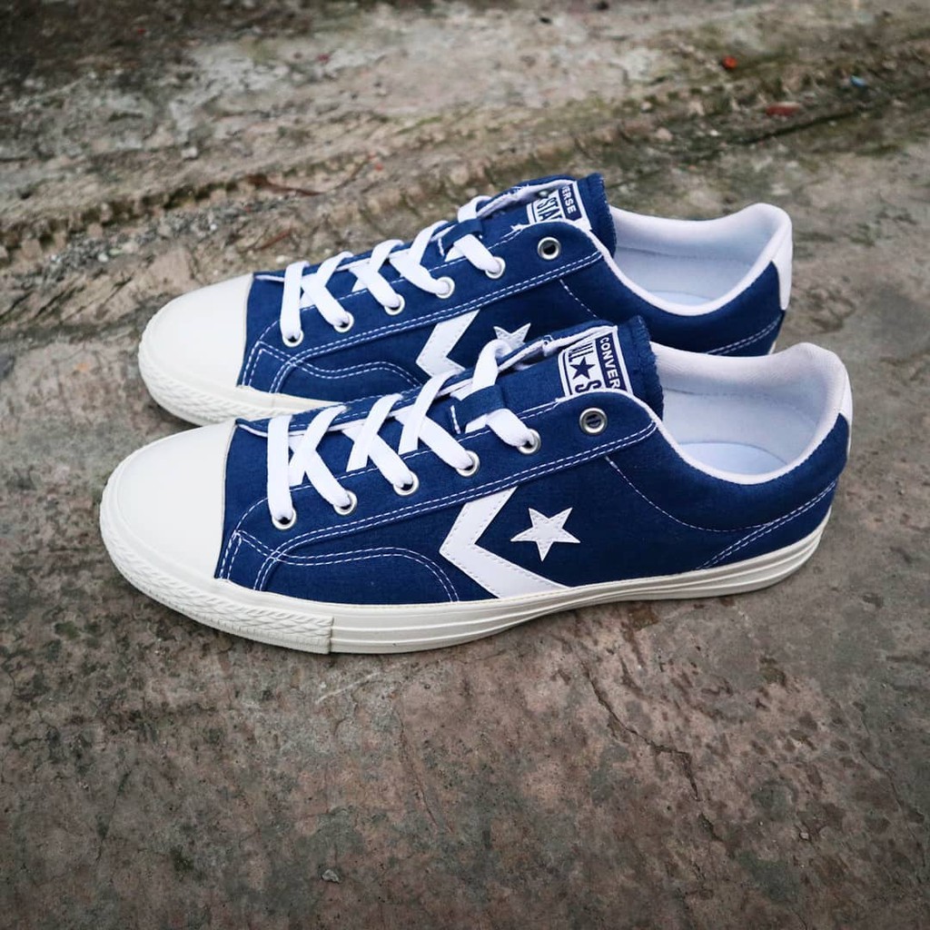 Sepatu Converse Starplayer Ox Blue Navy Vintage