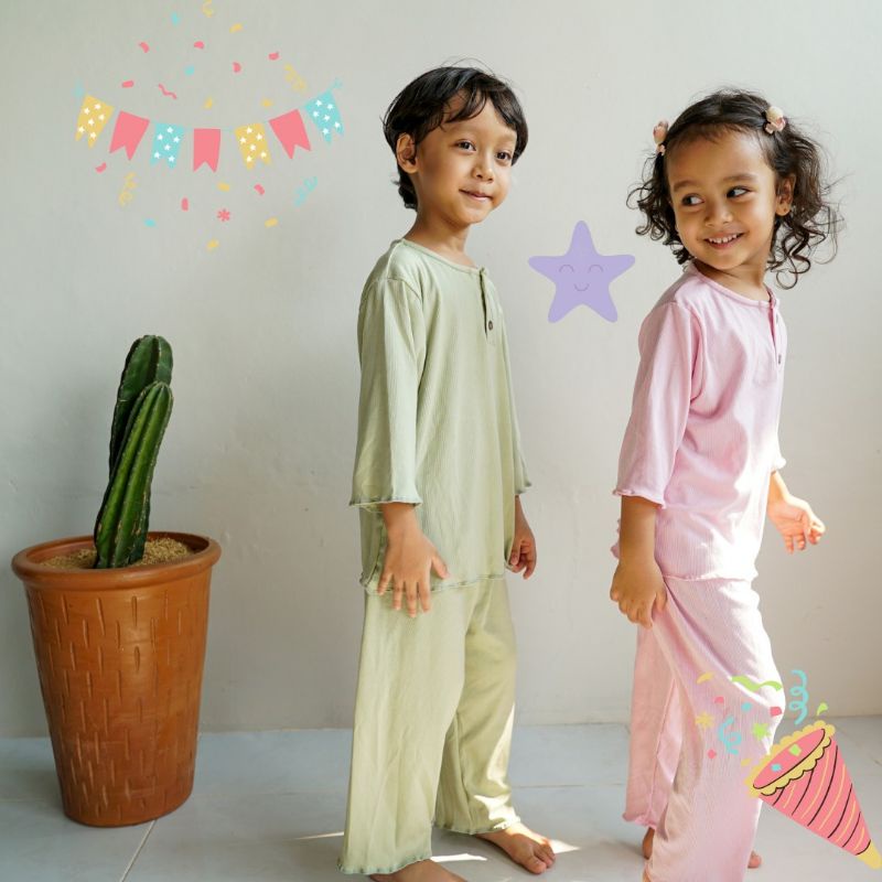 Baju Tidur Anak / Baju Anak Kekinian / LAFIU / baju tidur anak / baju anak kekinian / sleepwear/piya