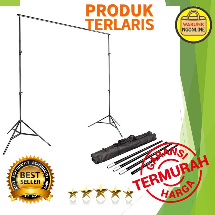 stand foto / backdrop studio rumahan - Bracket Stand 3M untuk Backdrop Foto Studio