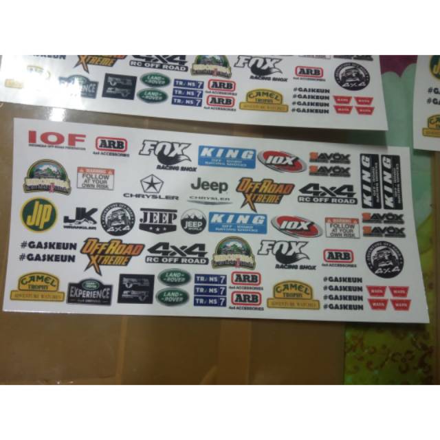 stiker rc adventure