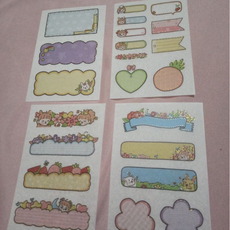 

Stiker label buku lucu blink blink
