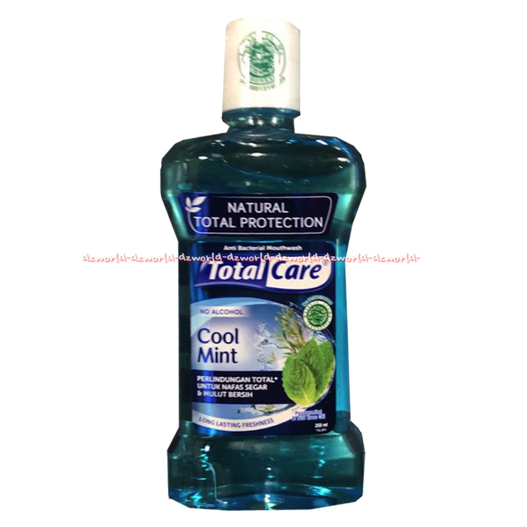 Total Care Cool Mint Lemon Herbs 250ml Sensitive Spark 8Protection Antiseptic Mouthwash Obat Kumur tTtalcare