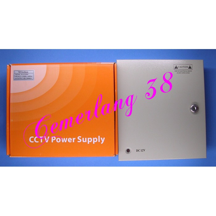 Power Supply Central CCTV 12V 10A BB 9 Ch / Box Panel CCTV 12 V 10 A 9 Chanel