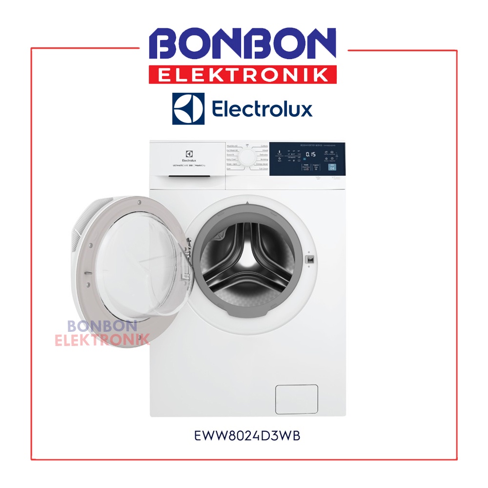 Electrolux Mesin Cuci Front Loading 8KG EWW8024D3WB / EWW 8024 D3WB