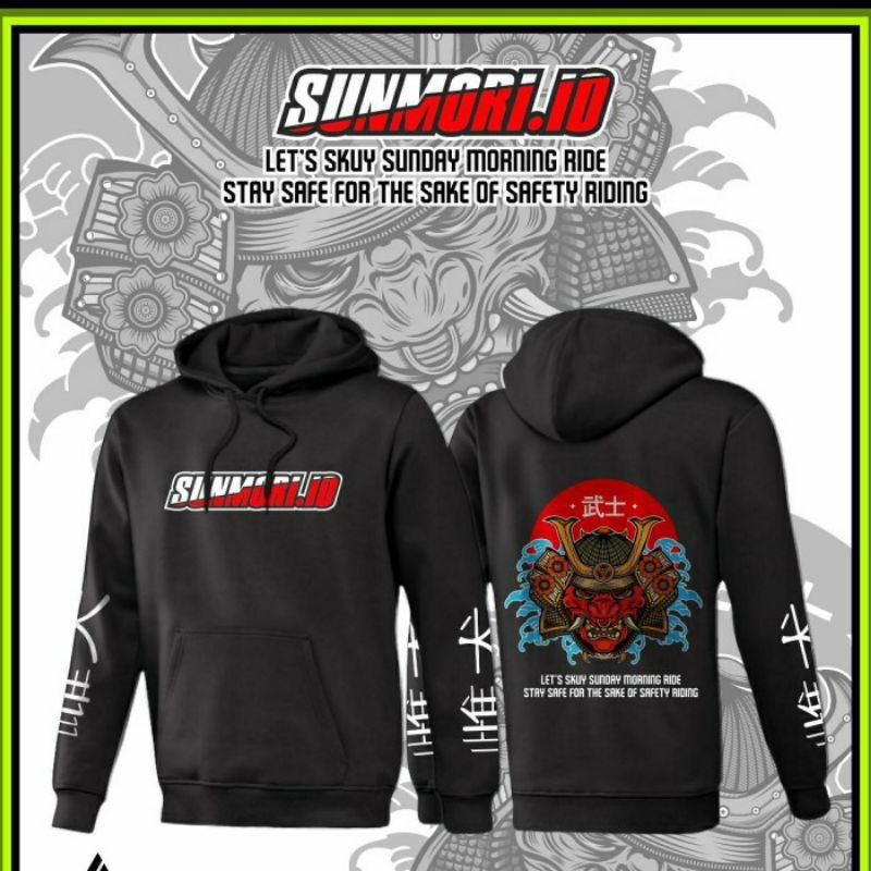SWEATER HOODIE, SUNMORI.ID PRIA/WANITA BEST SELLER, FREE STICKER