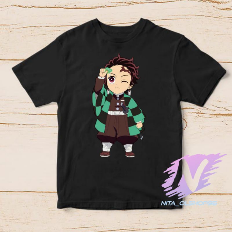 kaos tanjiro demon slayer baju koas anak anime