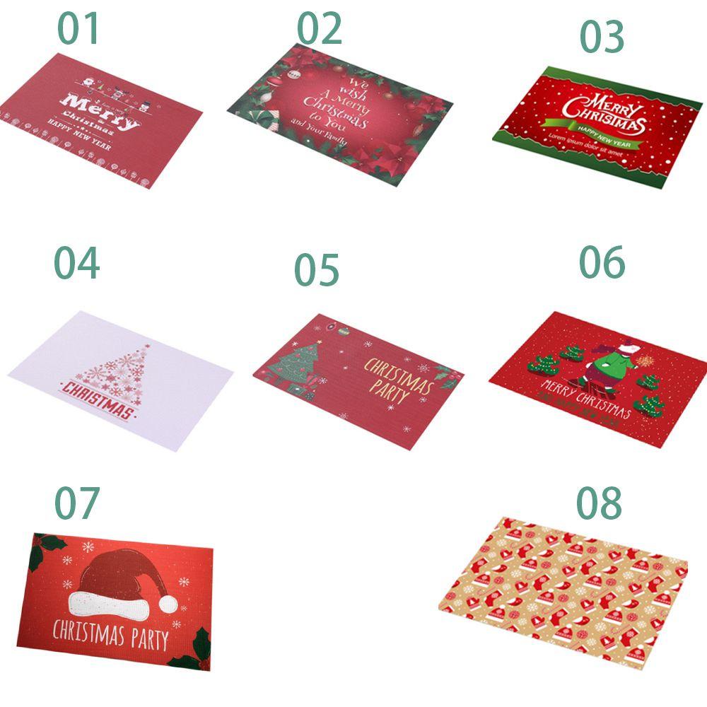 Preva Merry Christmas Home Decor Table Mat Ornamen Tatakan Bisa Dicuci