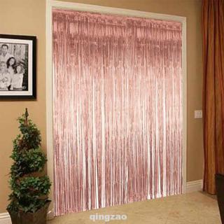Tirai Rumbai Foil Warna Rose Gold Untuk Dekorasi Tirai Rumbai Foil Warna Rose Gold Untuk Dekorasi