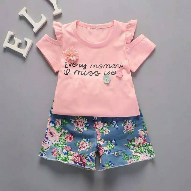 baju setelan anak perempuan import/ setelan baby girl import/ baju import anak perempuan import