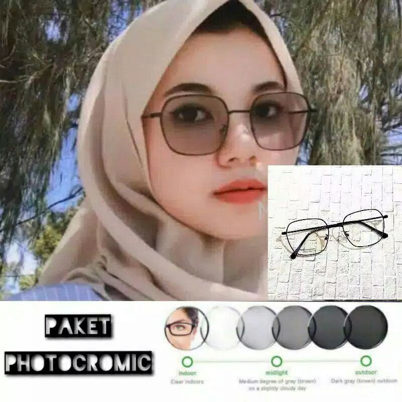 Kacamata 1318/ kacamata photocromic / kacamata antiradiasi / kacamata minus /