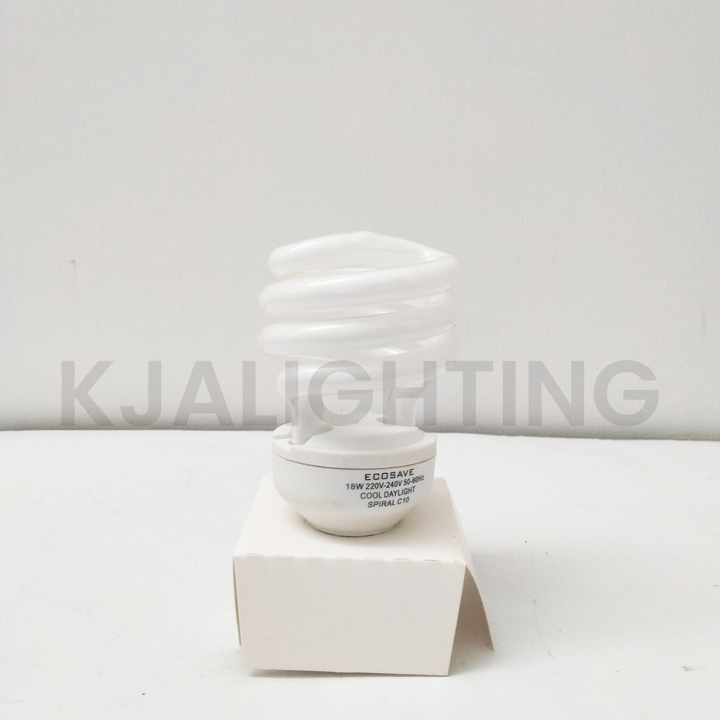 LAMPU BOHLAM CENTRALITE SPIRAL 13W WATT KUNING