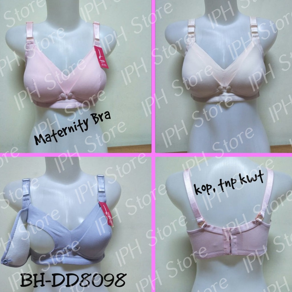 Bra / BH Ibu Menyusui Lydyly 8098 (Busa Tipis, Tanpa Kawat, Bisa Lepas Tali, Kait 4)