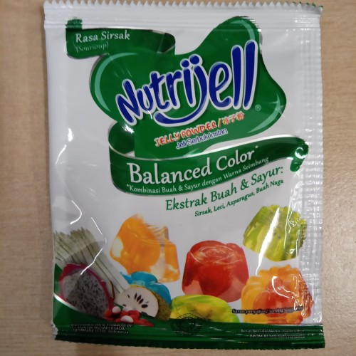 

Nutrijell Balanced Rasa Sirsak 15gr Agar Nutrijel Color Ekstrak Buah & Sayur Jelly Powder