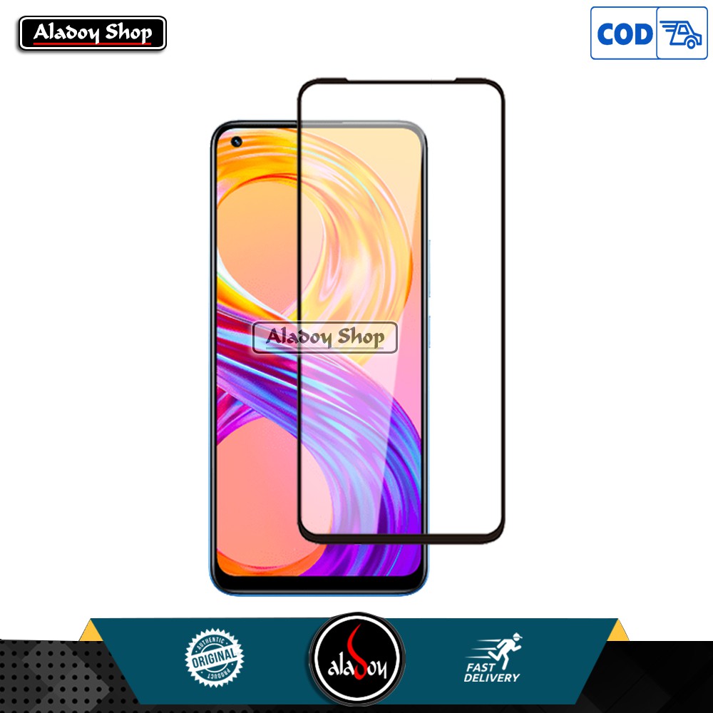 Case Realme 8 Pro 2021 Transparent Casing + Tempered Glass Layar Full Oppo Realme 8 Pro