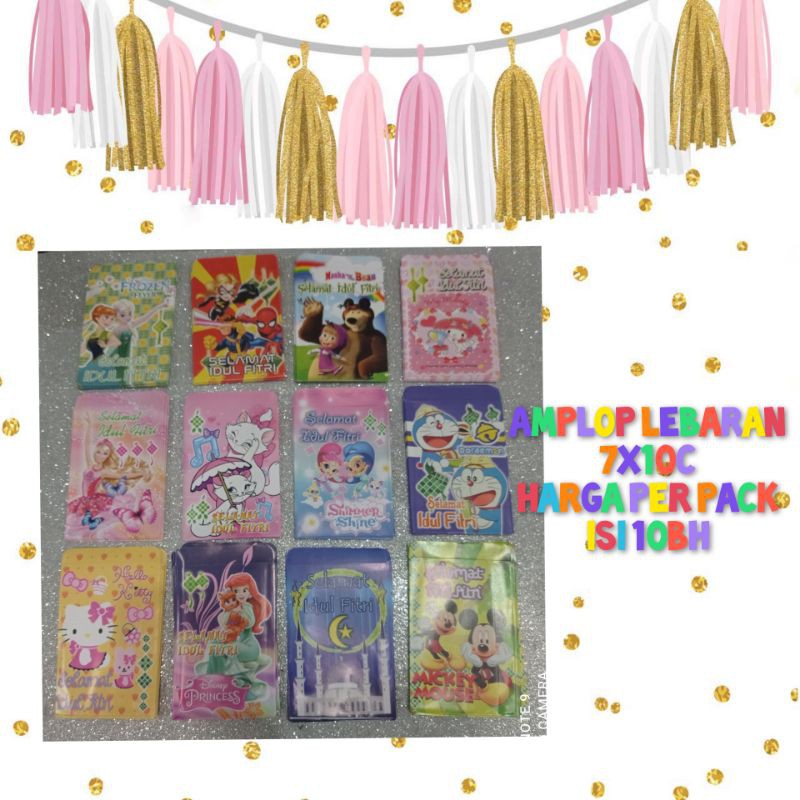 

amplop idul fitri/amplop lebaran lucu karacter murah/parcel lebaran 7x10cm