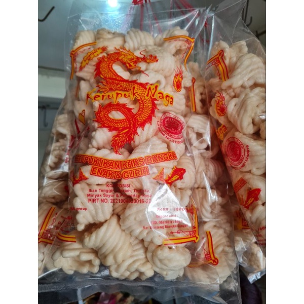 

Kerupuk krupuk ikan khas bangka - Kerupuk naga 180gr