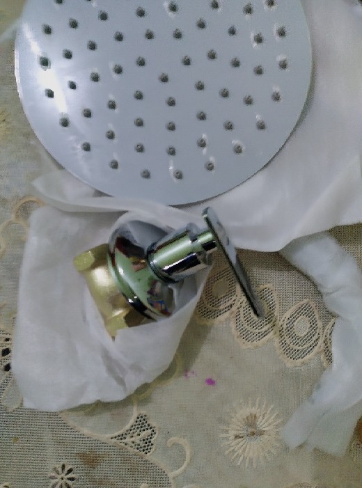 Paket Wall Shower Tanam Stainless Bulat 20cm