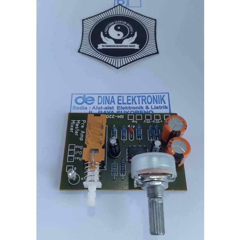 KIT MASTER 1 POTENSIO - IC JRC 4558 - MONO